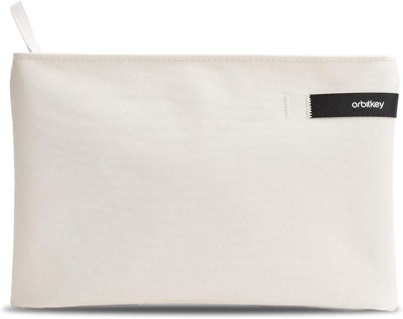 Conjunto com 3 estojos de viagem orbitkey Essentials Pouch Trio Stone