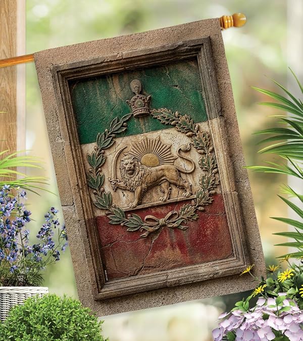 Lion and Sun Emblem Flag Tapestry Wall Hanging Decor Canvas Home Persia Pre-1979 Pahlavi Support Iranian Flags House Bandera de Iran Poster Protest Yard Sign Historical Persian Decoration Gift by Iranian Flag - Image 17