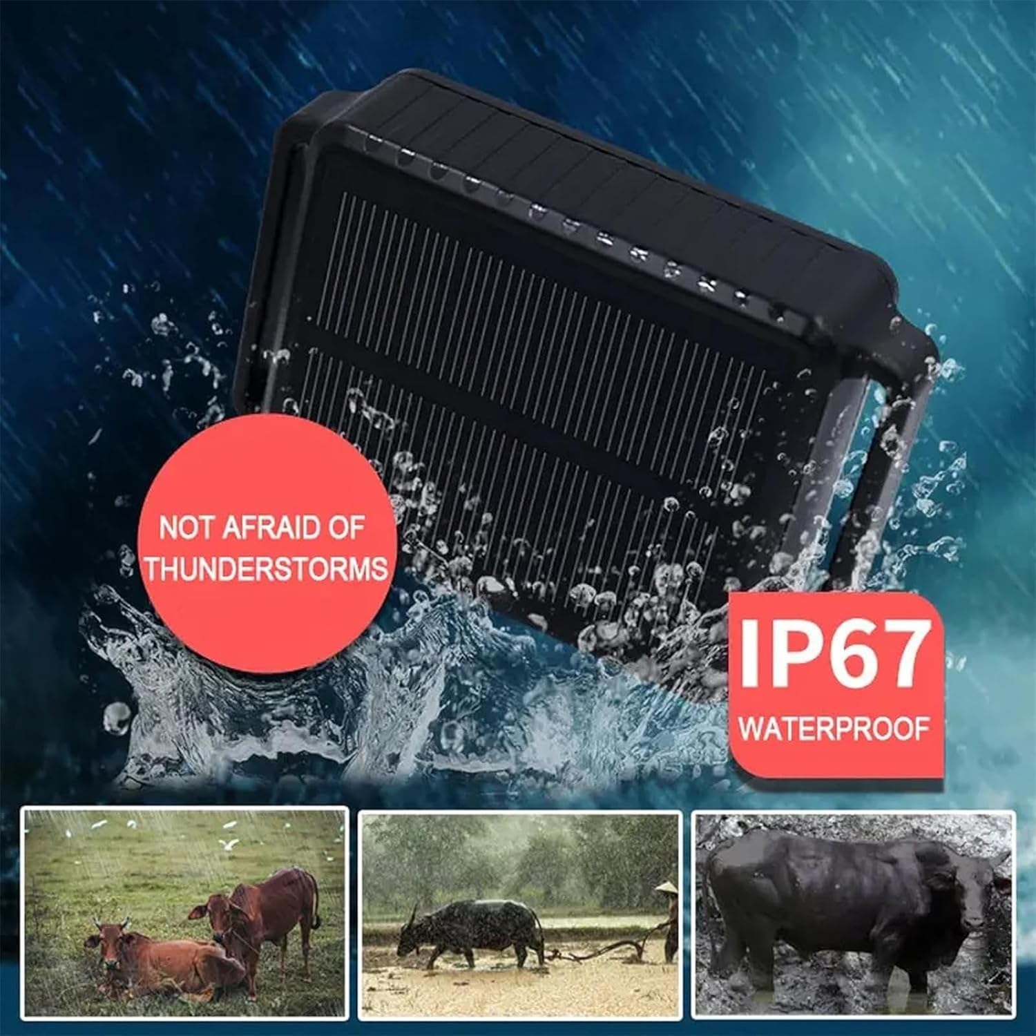 Rastreador solar de animales, rastreador GPS for vacas, seguimiento histórico, posicionamiento en tiempo real, resistente al agua, apto for ganado vacuno, ovino, equino, camello y fauna silvestre.