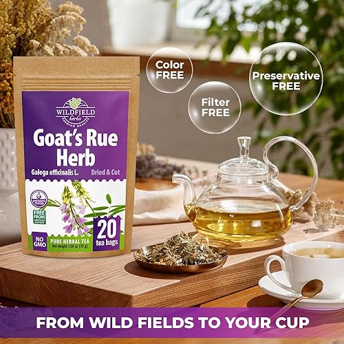 Miniatura 6 de 20 bolsas de té Goat'S Rue Goat'S Goat'S Goats Rue Herb Tea (Galega Officinalis L.)  20 bolsas de té de 0.05 oz de azúcar en la sangre lila francesa