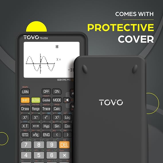TOVO Scientific Calculator with Graphic Functions, 360+ Functions Graphing Calculator for Students, Large 3 Screen Multi-Mode Scientific Calculators for High School & College, TS-259