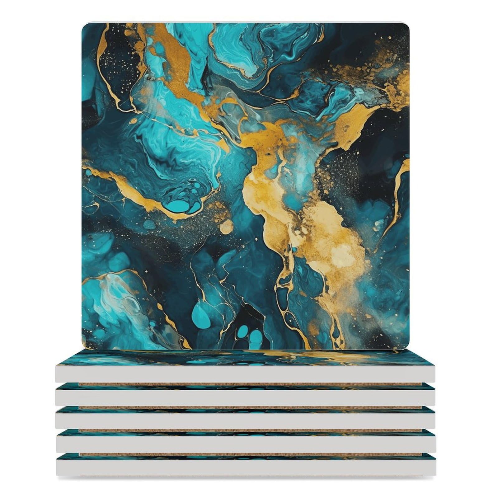 Dessous de verre céramique imprimés, cadeau pendaison de crémaillère