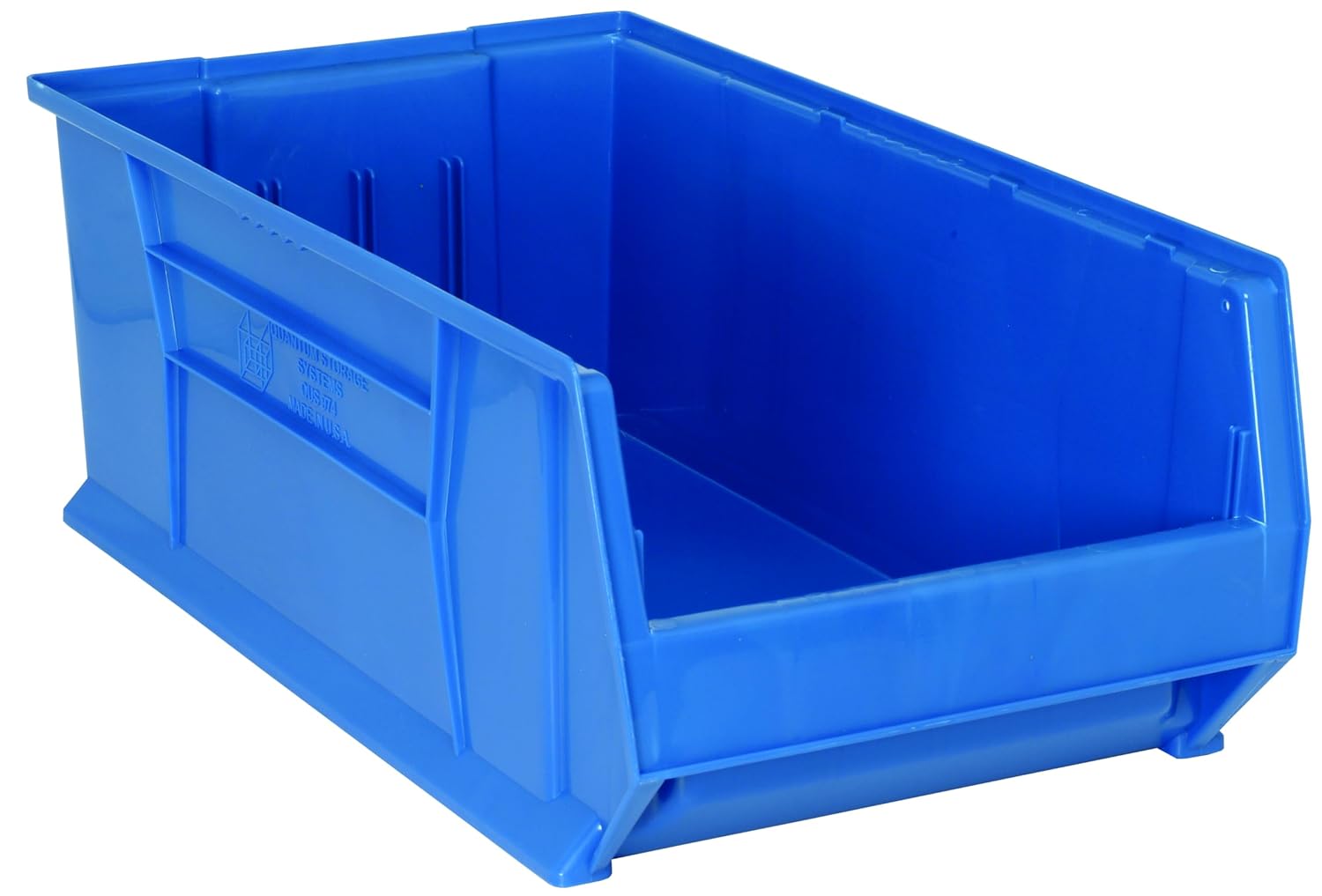 FSE 373-QUS974BL Hulk 30" Container, 29-7/8"L x 16-1/2"W x 11"H, high Impact Polypropylene, Stackable, autoclavable up to 250°F, Blue, Made in USA