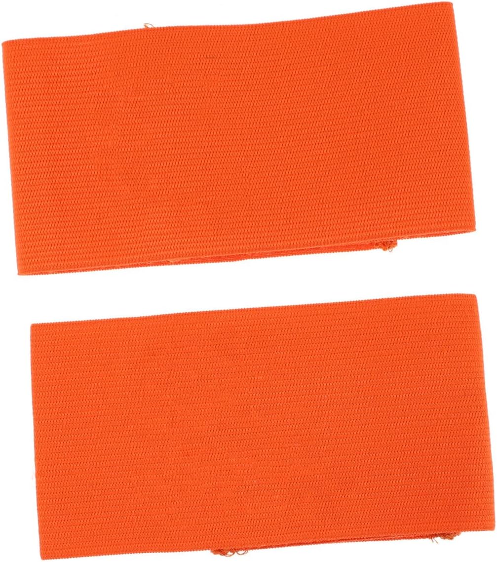 Mipcase 2pcs Captains Arm Bands for Football Teams Elastic Sports Armbands for Youth and Adult Players Lightweight and Easy to Wear