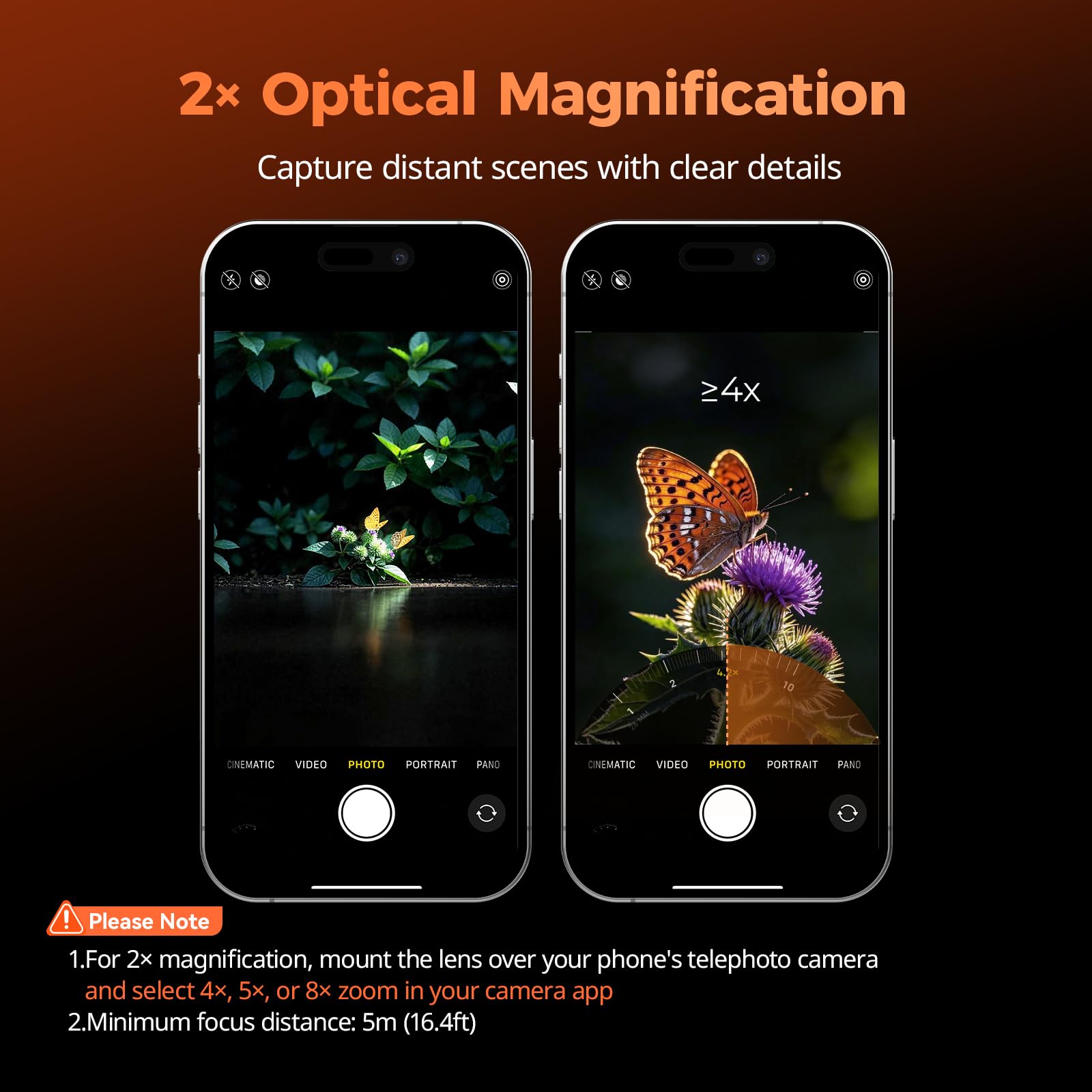 SmallRig T-Mount-5334 - Teleobiettivo con ingrandimento 2X e kit macro per iPhone 17/16/15 Pro Max, zoom ottico con 2 lenti macro, compatibile con smartphone 4x/5x/8x, teleobiettivo
