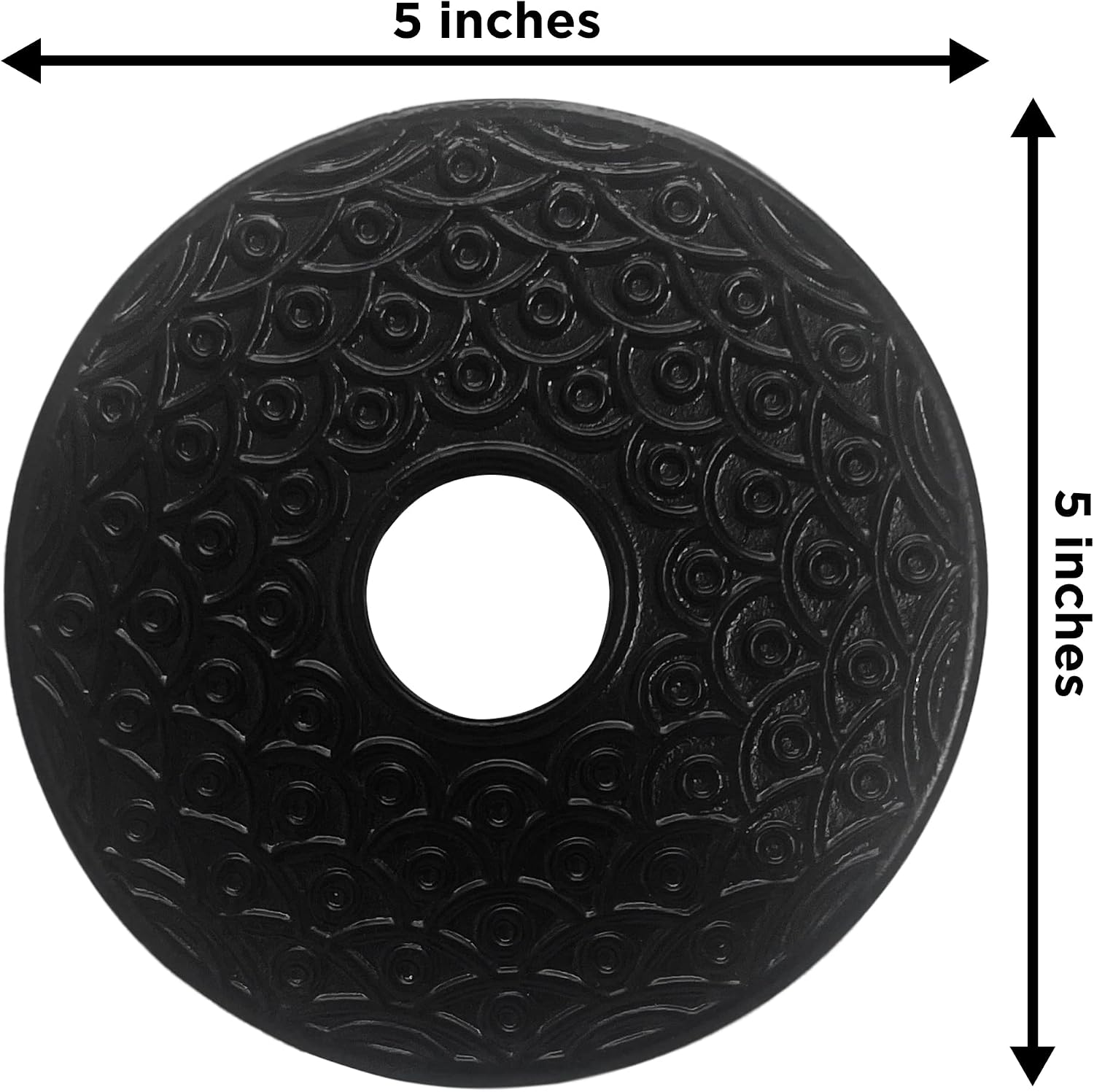 Reseralife Cast Iron Trivet for Teapot - Sturdy - Non Slip - Black