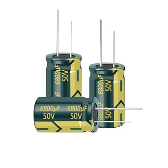 5Pcs 50V 6800UF Capacitor 22X40MM0.87x1.57in High Frequency Aluminum Electrolytic Capacitors for TV, LCD Monitor, Game