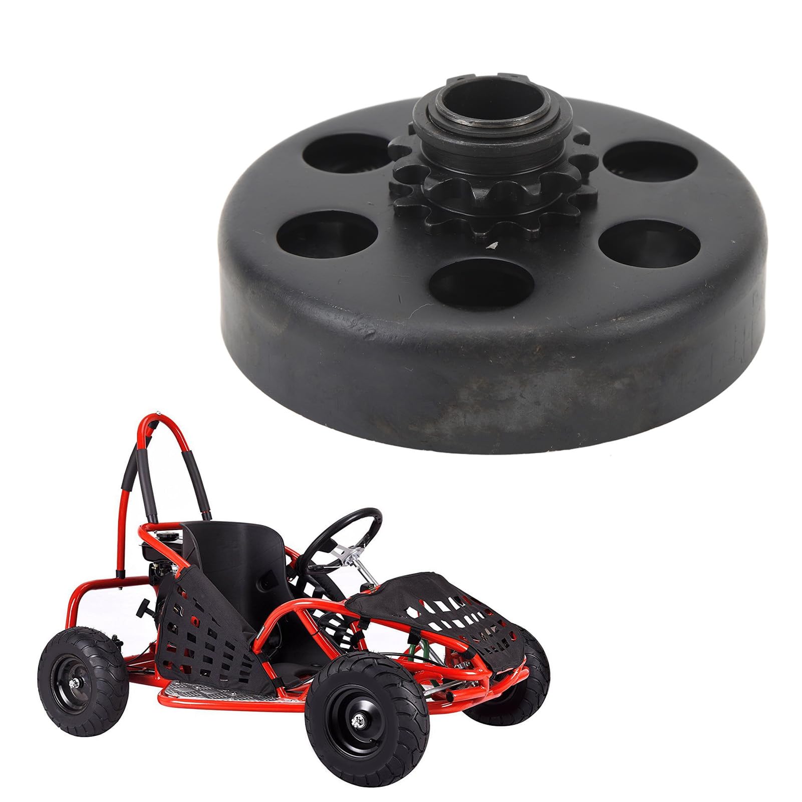 Go-Kart-Kupplung, 12T Go-Kart-Kupplung, Robuste, Hochhärteempfindliche Motor-Fliehkraftkupplung für ATV-Mini-Fahrräder (20MM)