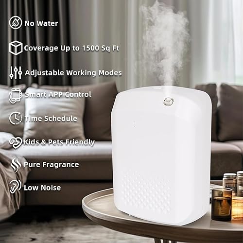 Miniatura 2 de Máquina de aire inteligente de aroma para el hogar, difusor de colección de hotel Bluetooth con tecnología inteligente de aire frío, cobertura de