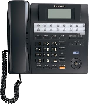 Panasonic KX-TS4100B 4-Line Integrated Phone System expandable up to 16 stations with Speakerphone