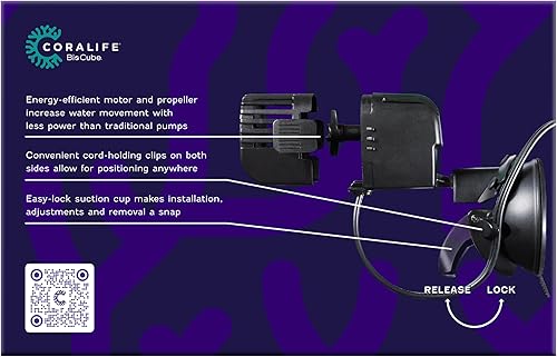 Miniatura 2 de Coralife BioCube - Bomba de circulación para tanque de peces de acuario para hasta 32 galones, 250 GPH