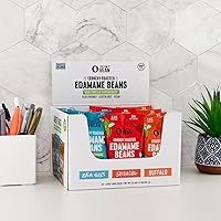 Vista 6 de The Only Bean - Edamame tostado crujiente, bocadillo keto saludable (surtido), bajo en calorías y carbohidratos, vegano, sin gluten, 0.43 onzas