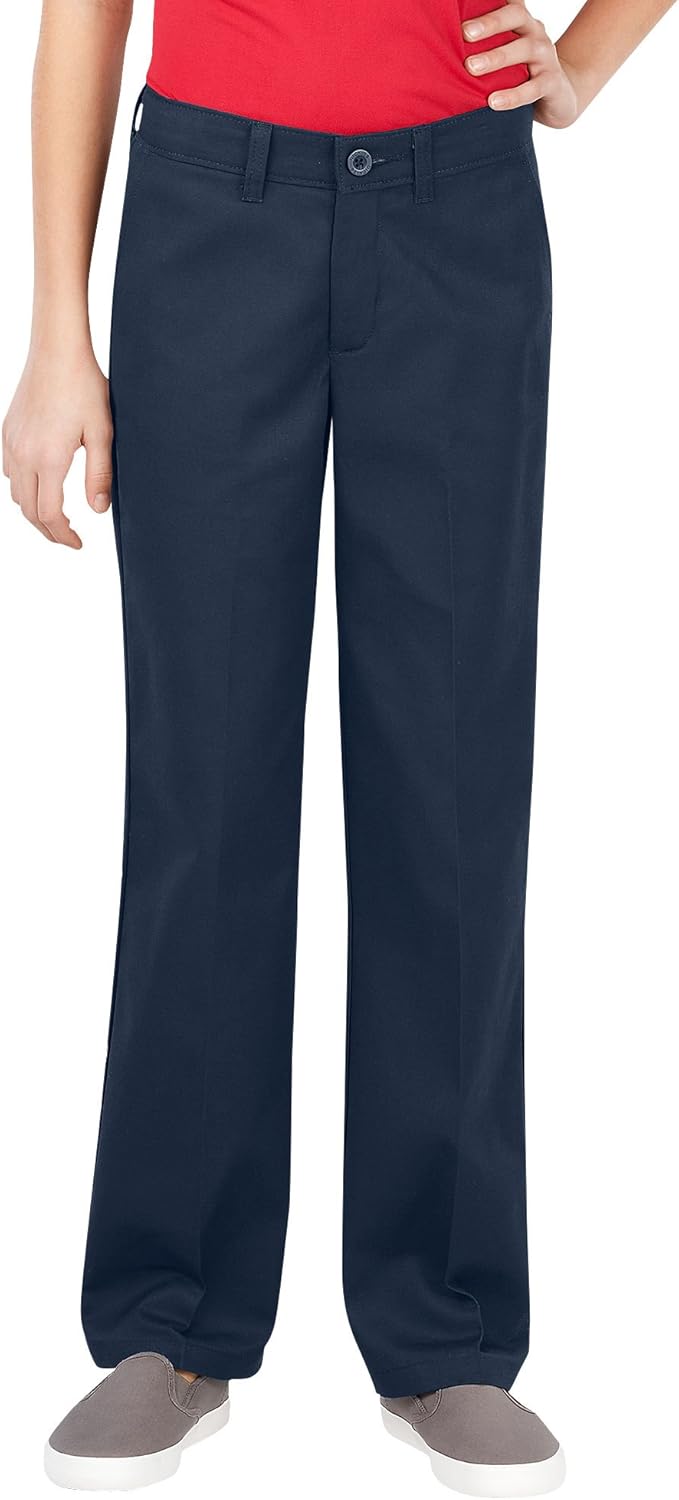 Dickies girls Slim Stretch Flat Front Pant