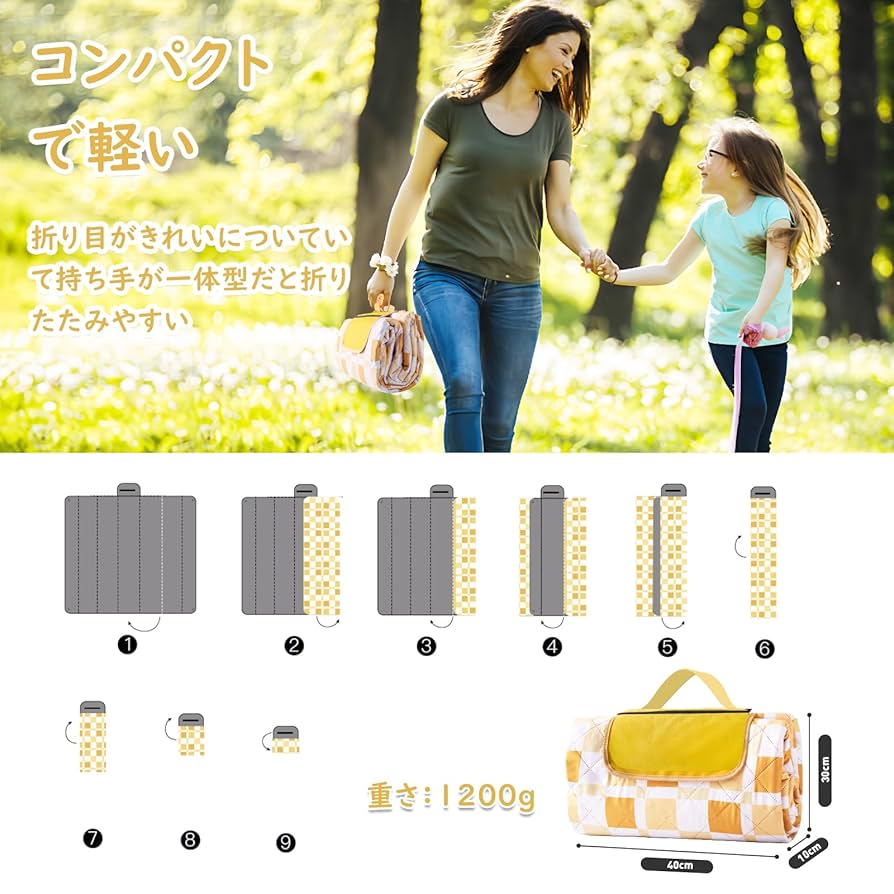 Amazon.co.jp: Mamimami Home ピクニックマット レジャーシート