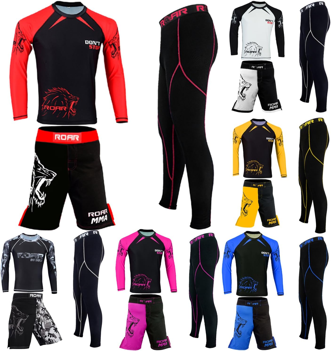 ROAR MMA Rash Guards BJJ Shorts Fitn Spatt Jiu Milwaukee Mall Gym