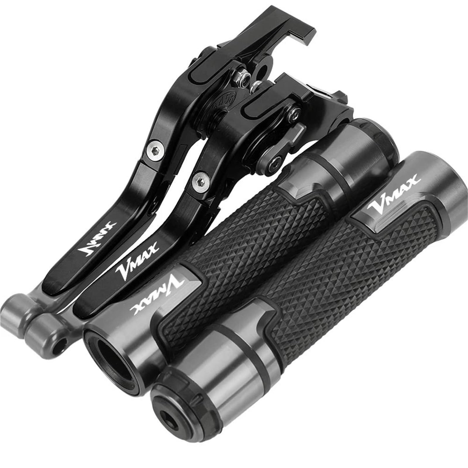 Bylkfc Color 7 Brake Clutch Lever Motorcycle Brake Clutch Lever Handlebar Grips For Vmax1700 V-Max1700 Vmax V-Max 1700 2009-2020 Handle Bar Extension Kit Motorbike Handlebar Levers Grips