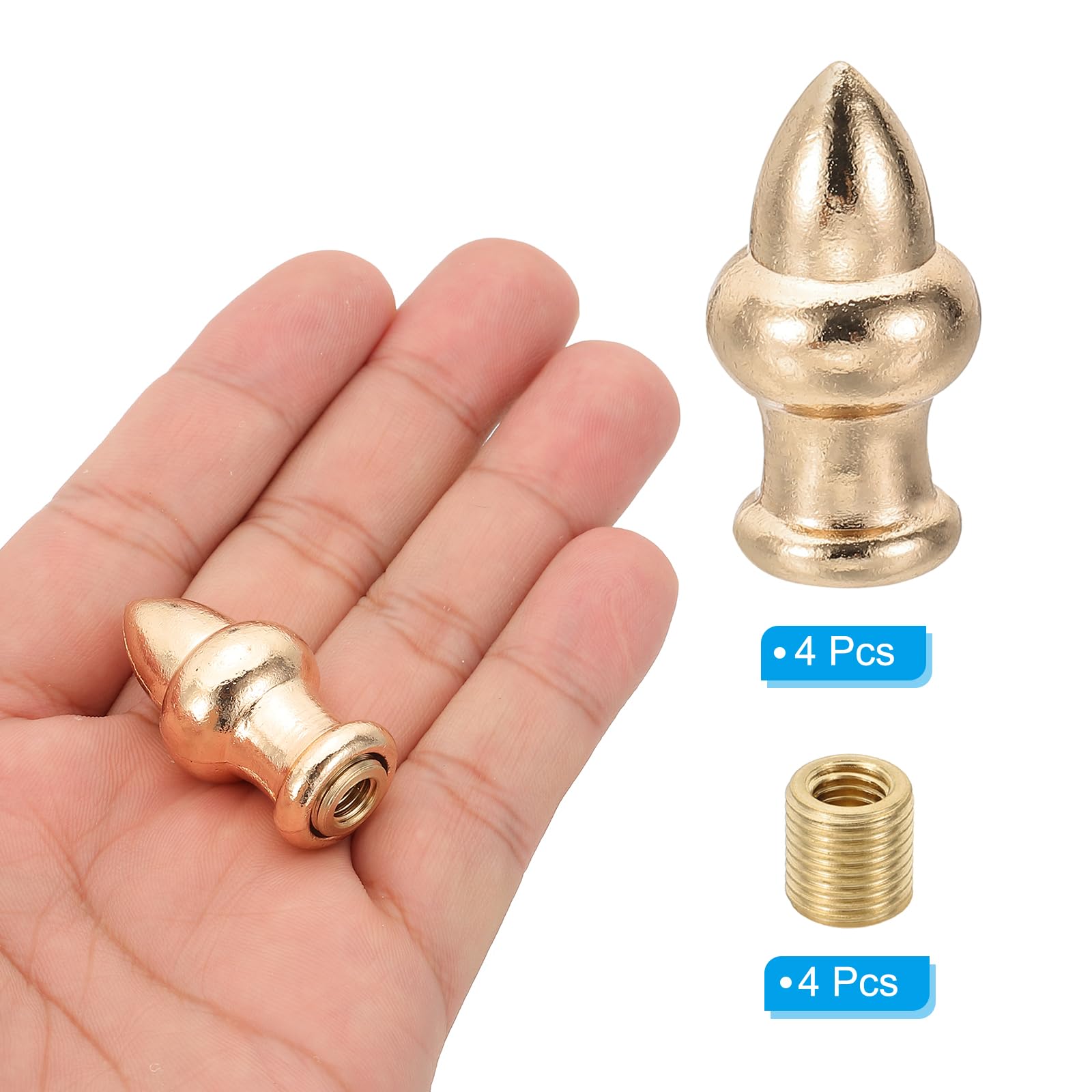 PATIKIL 36 x 20mm Lamp Finials Caps Knob - Image 3