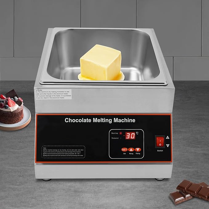 Máquina de Fundir Chocolate 12kg Un Tanque 500W Acero Inoxidable miniatura 8