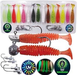 Gummiköder-Set Forelle & Barsch, mit Haken ultraleicht