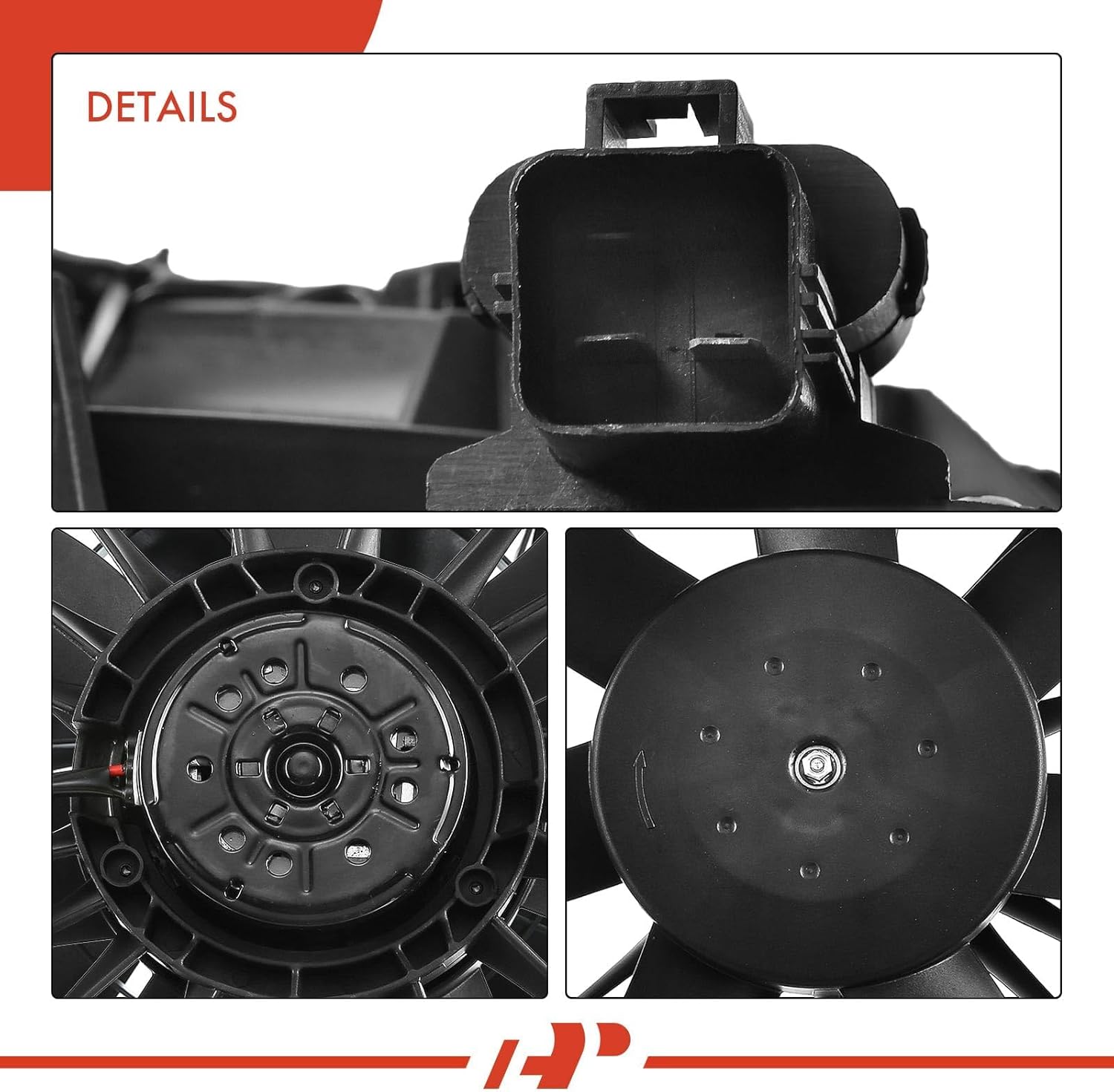 A-Premium Engine Radiator Cooling Fan Assembly Compatible with Select Dodge & Chrysler Models - Charger 2009-2020, Challenger 2009-2019, 300 2009-2019 - Replace# CF13063