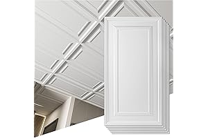 Art3d PVC Decorative Ceiling Covering Panels: The Perfect Basement Wall Covering for Concrete