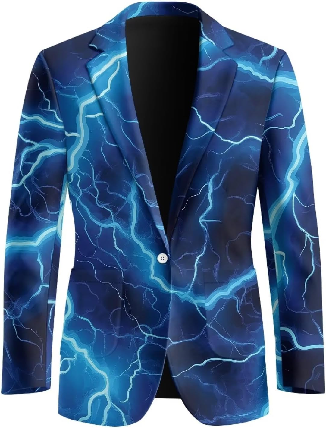 Men's Casual Blazer Long Sleeve Suit Jackets Sport Coats Lightweight One Button Business Jacket with 2 Pocket
