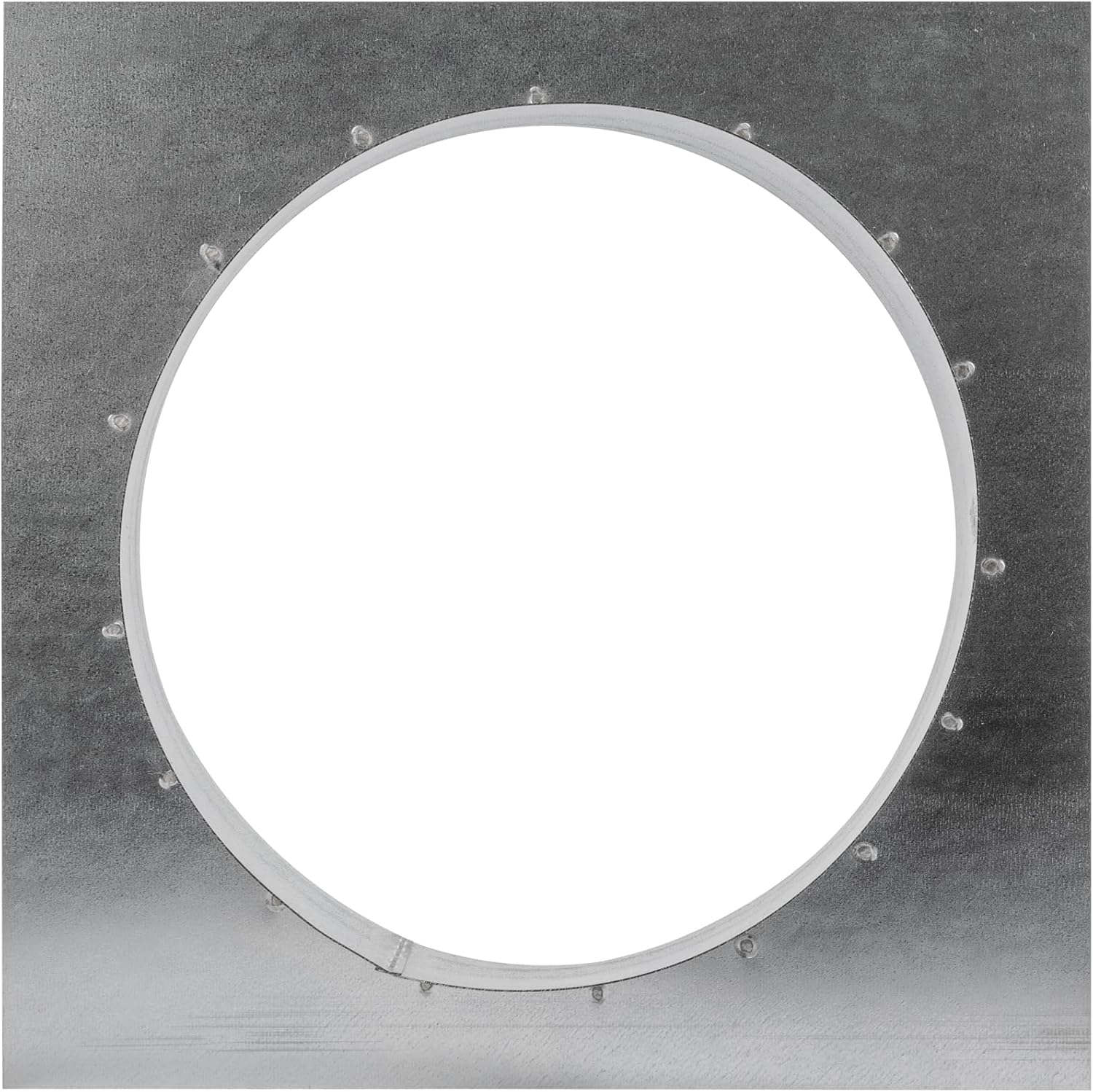 8" Inch Duct Connector Flange - Galvanized Steel - HVAC Connector, Round Straight or Flex Pipe Flange for Efficient Airflow in Residential and Commercial Systems