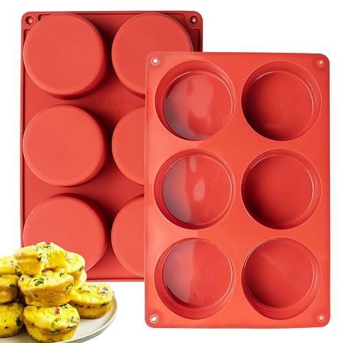 Silicone Egg Molds Frittata Pan, 2 Pack Starbuc Egg Bites