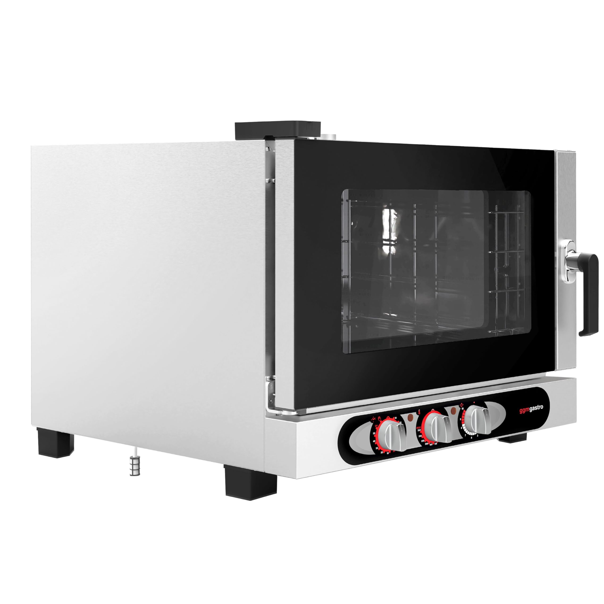 GGM Gastro Kombidämpfer manuell 4x GN 1/1 oder 4x EN 600x400 | Ideal für gewerbliche Küchen, robuste Edelstahlkonstruktion, intuitive manuelle Steuerung, einfache Reinigung, langlebig