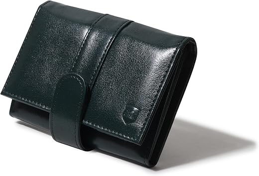 SAMTROH Envelope Closer Vegan Leather Wallet for Women I 3 Compartments I 2 Card Slots &amp; Zipper Pocket I 1 Id Card Slots &amp;...