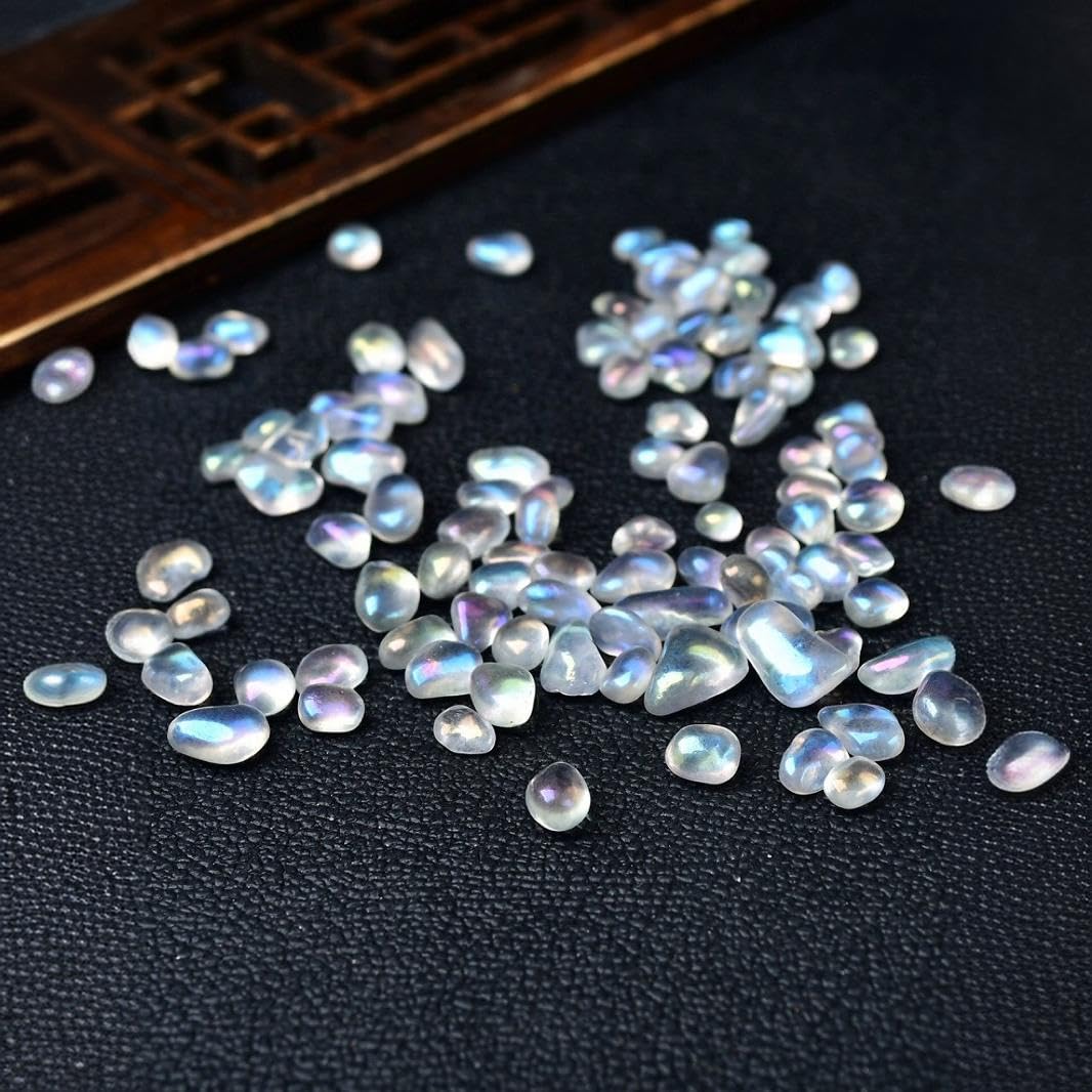 Pietre Decorative, Ghiaia di Cristallo Bianca 5-8 mm 500 g/1000 g Decorazione for fioriera Acquario(1000g)