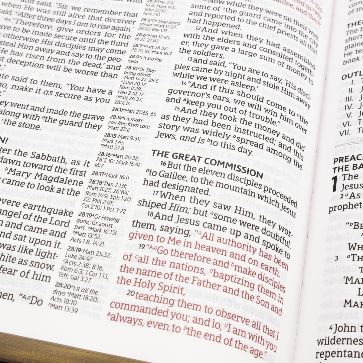 NASB, Classic Reference Bible, Leathersoft, Black, Red Letter, 1995 Text, Comfort Print