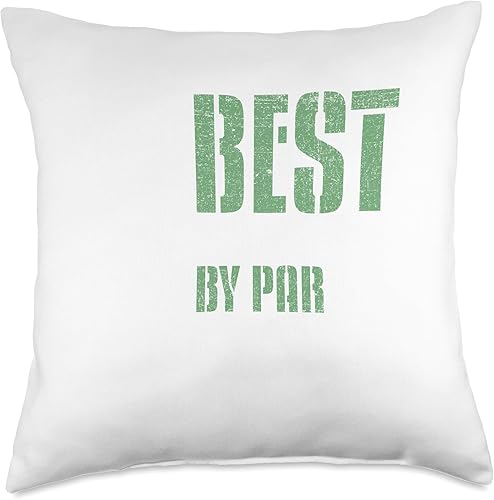 Best Grandpa By Par Throw Pillow, 18x18, Multicolor