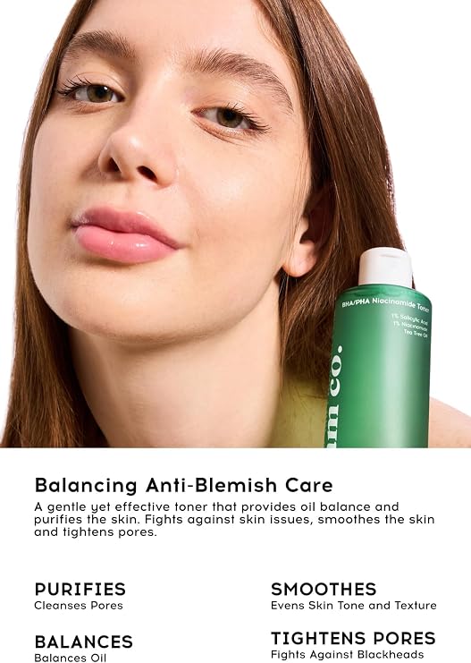 Cream Co. Akne & Siyah Nokta Karşıtı Gözenek Sıkılaştırıcı BHA/PHA Niacinamide Salisilik Asit Tonik 200 ml