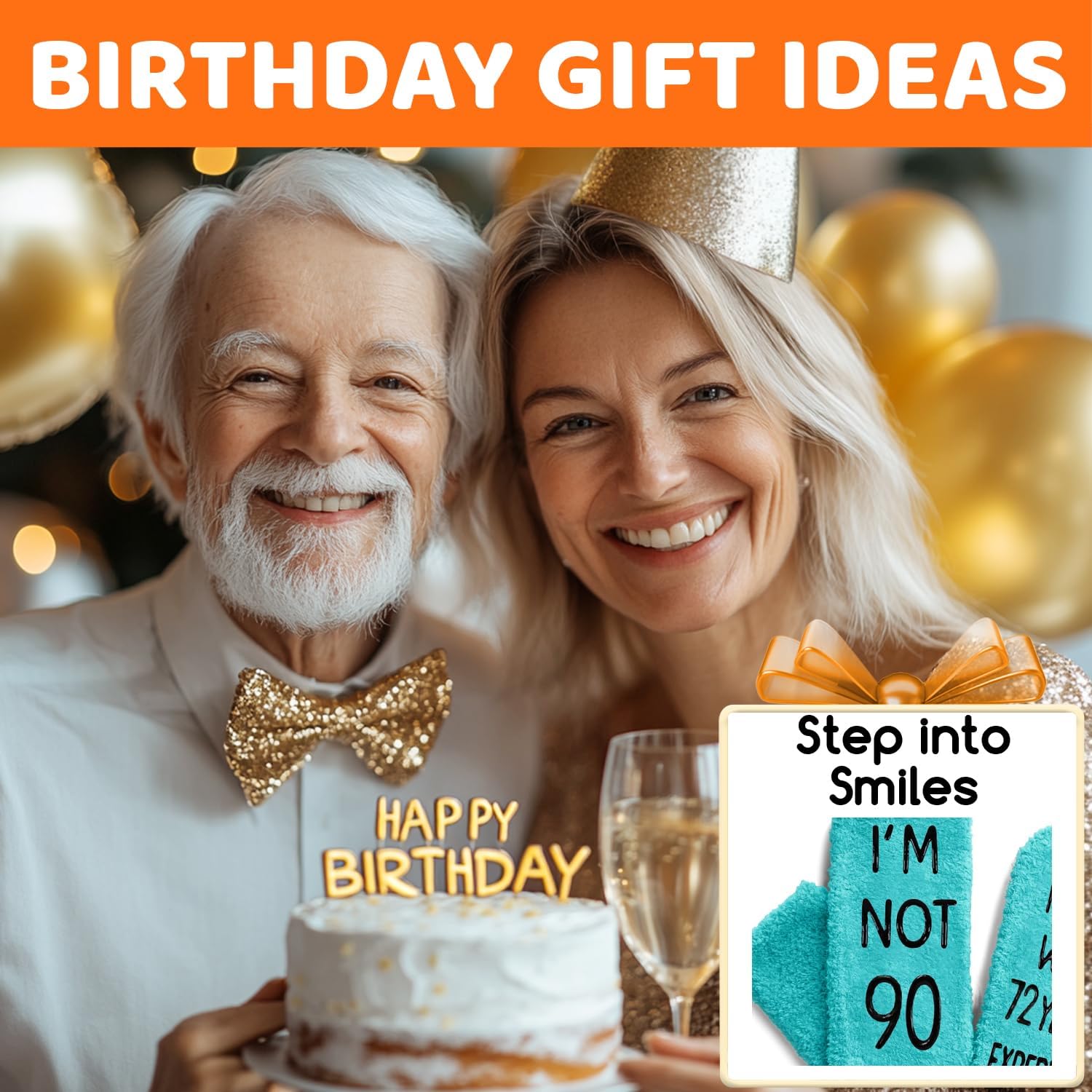 HAPPYPOP Birthday Gifts Ideas for Women - Gifts for 71-100 Year Old Female, Birthday Socks - Image 3