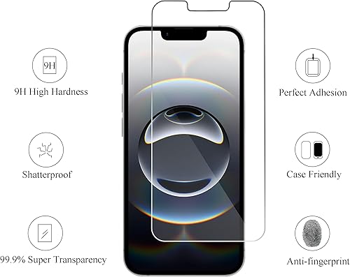 Miniatura 69 de Ailun - Protector de pantalla de cristal compatible con iPhone 12/iPhone, 12 Pro 2020 (6.1 pulgadas, 3 unidades). Vidrio templado amigable.