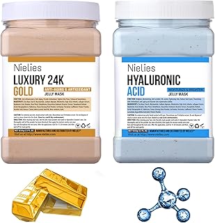 Máscara de gelatina de oro de 24 quilates y á...