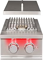 Vista 1 de Quemador de doble cara de acero inoxidable incorporado - TFSB2