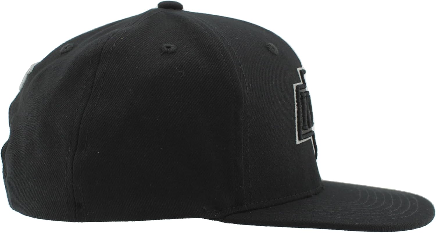 ZHATS NHL Unisex-Adult NHL Officially Licensed Adjustable Snapback Hat Flat Bill Z11 Black Element