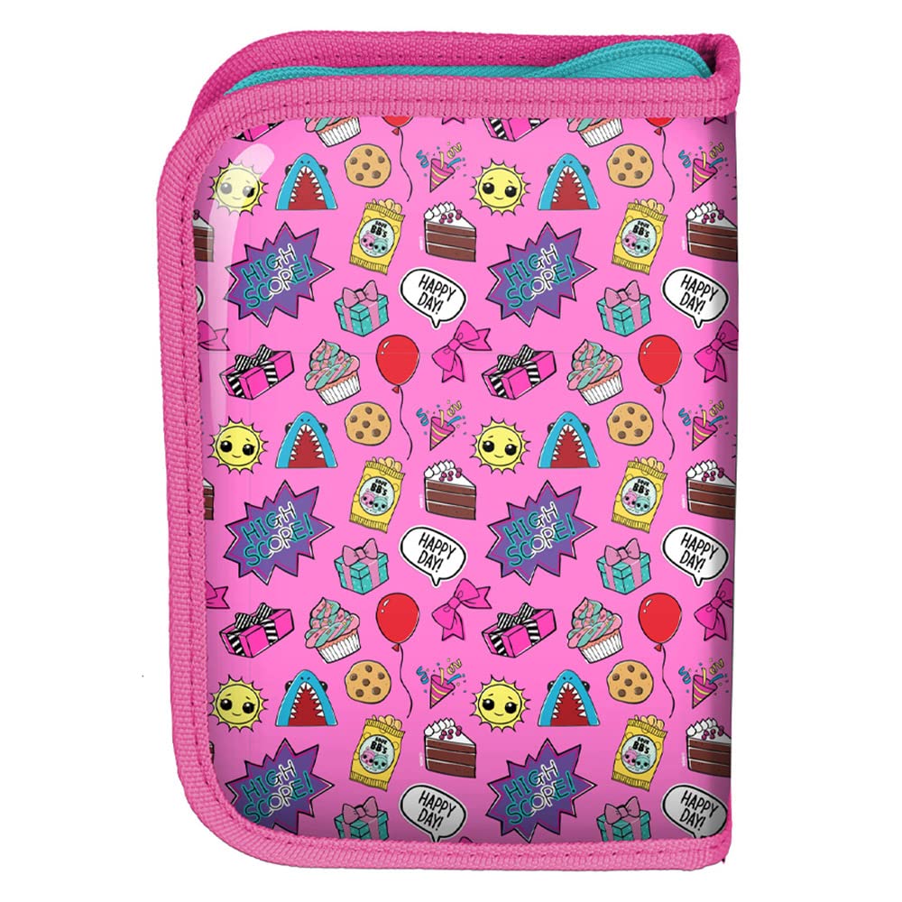 LOL Schulranzen Mädchen 1 Klasse Tornister Schulrucksack Set 3 TLG. L.O.L. für Grundschule ergonomisch und anatomisch/inkl. Federmäppchen (gefüllt) und Sportbeutel