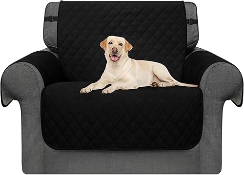 Vista 62 de Chun YI. - Funda reversible para sofá, funda para sillón, fácil de instalar, lavable, cubiertas para sala de estar. Negro