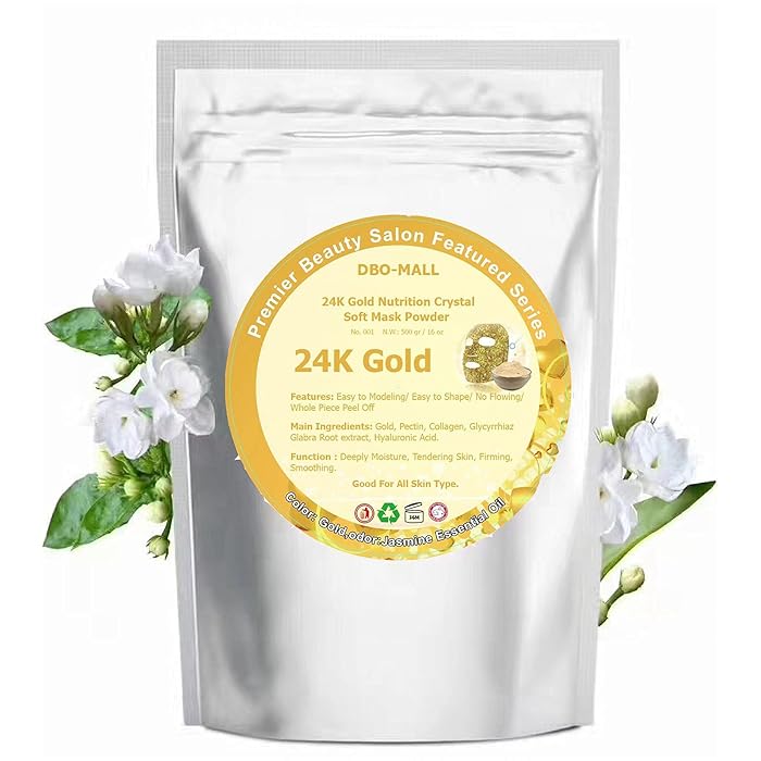 Buy 500g Hydro Jelly Peel Off Mask Powder, 24K Gold Modeling Soft Mask