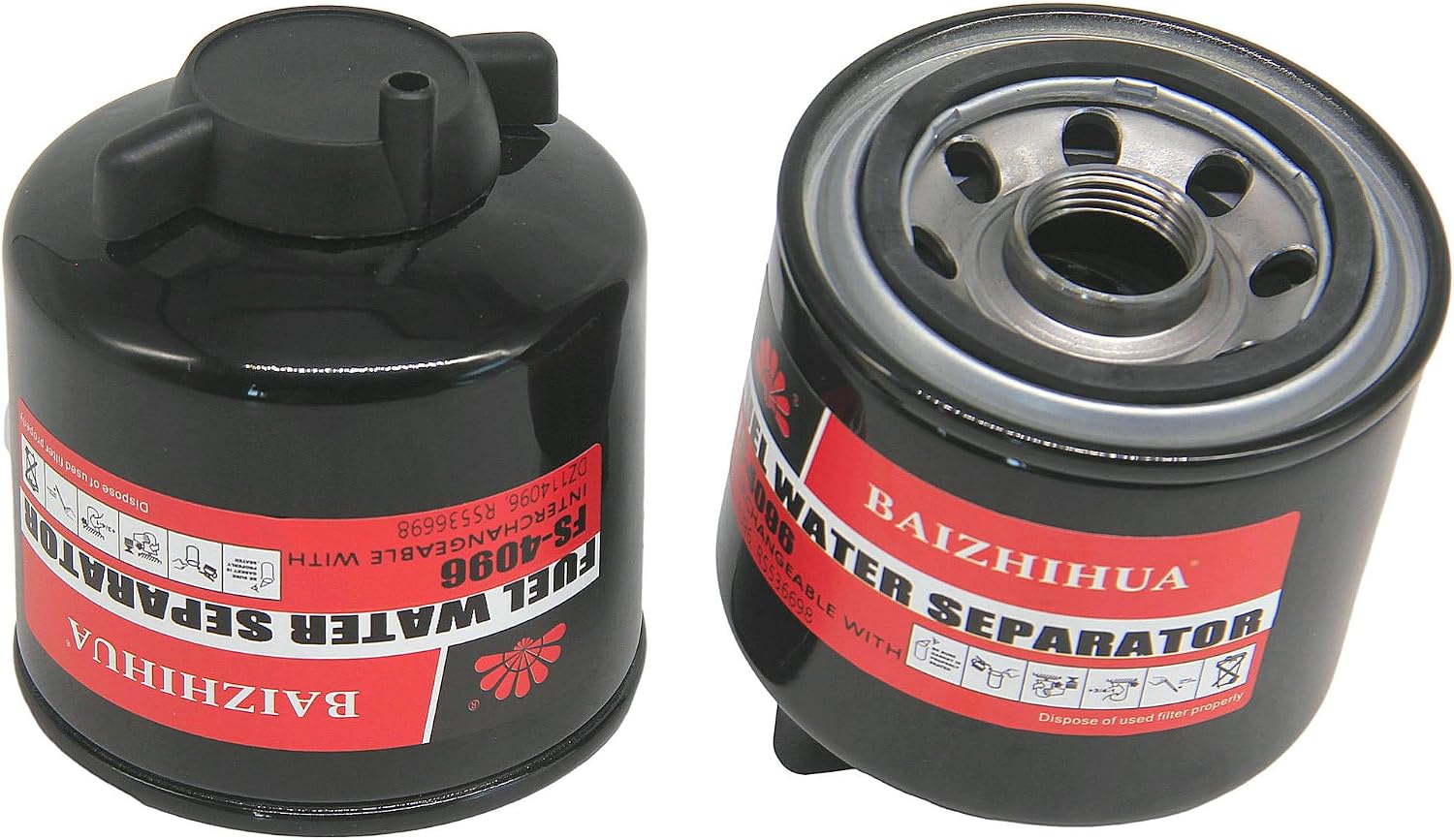 1PC BAIZHIHUA DZ114096 Fuel Filter Element Fuel Water Separator Compatible with John Deere Tractor 5045E 5050E 5075E 5075M 6065E Engine