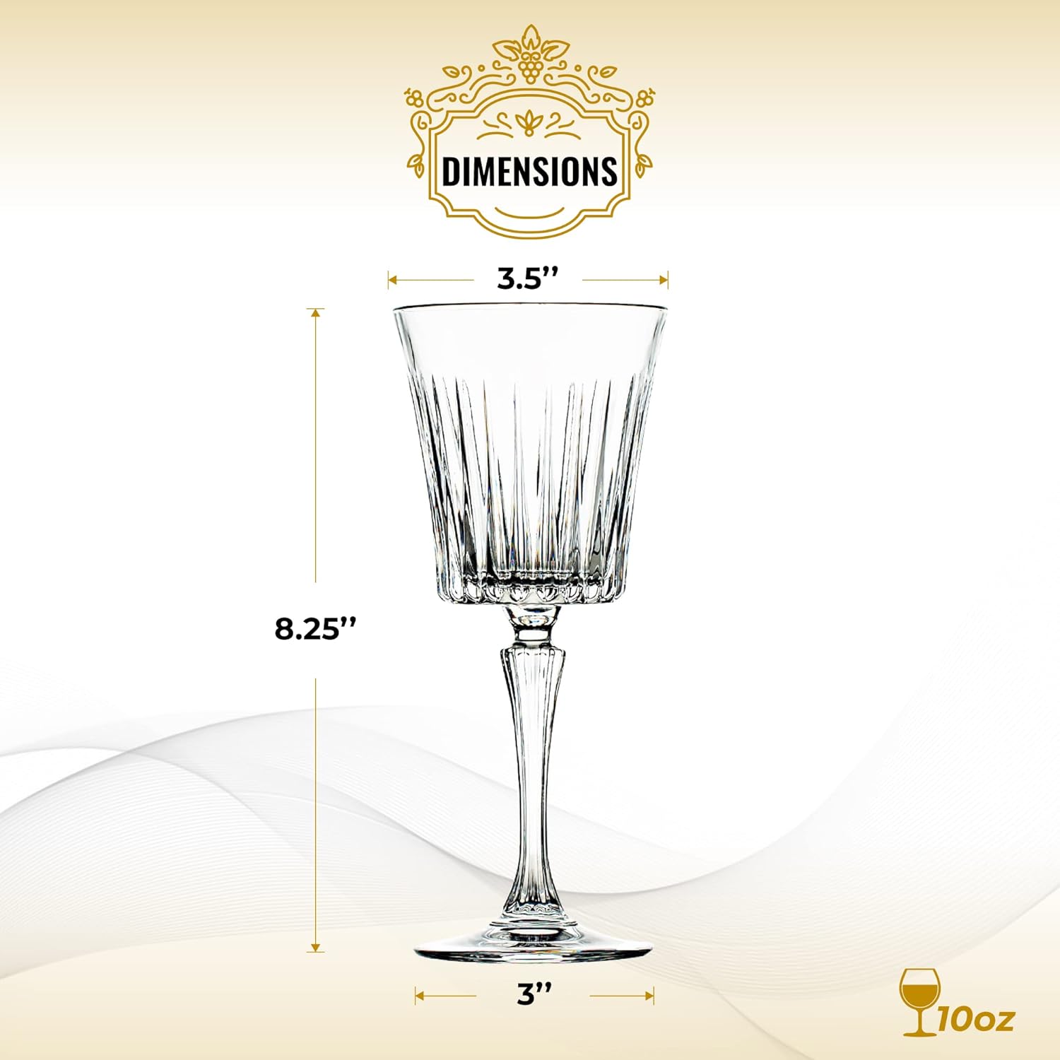 HISTORY COMPANY Italian Cinema Dinner Party Crystal Wine Glass – Handcrafted Tuscan Crystal, 2-Piece Set for Red & White Wines (Gift Box Collection) - Image 5