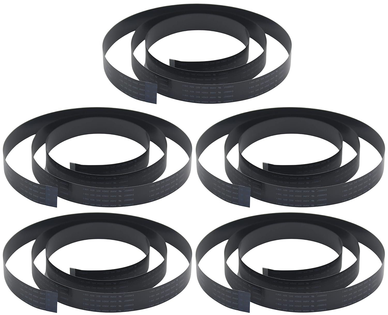 Long Flex Cable for Raspberry Pi Camera - Black 1m/3.28ft (2 Pack)