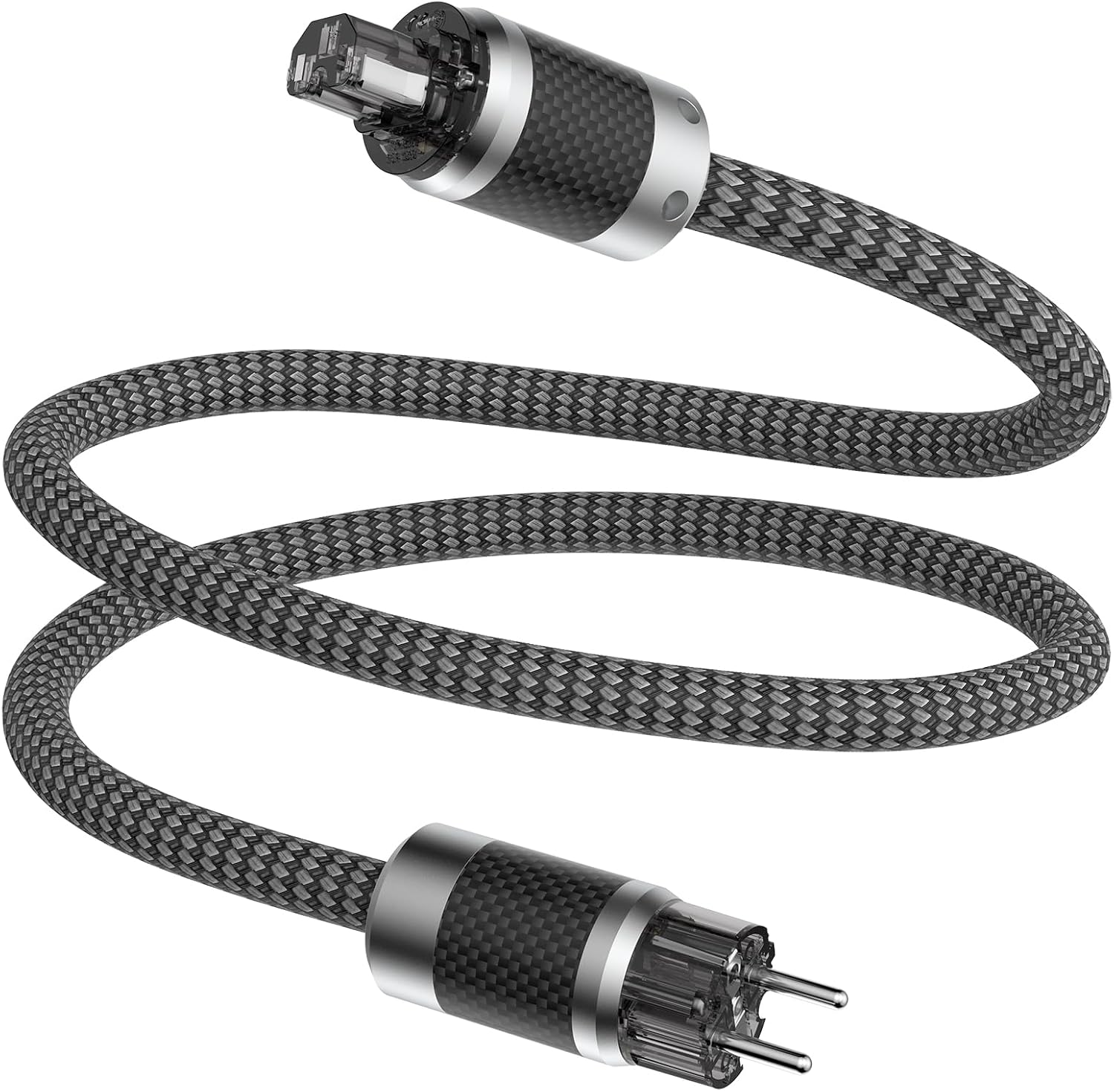 Tertullus HiFi High End Power Cable C15 Power Cable HiFi Audio Cold Device Cable with Schuko Plug and IEC Plug E860 2 m