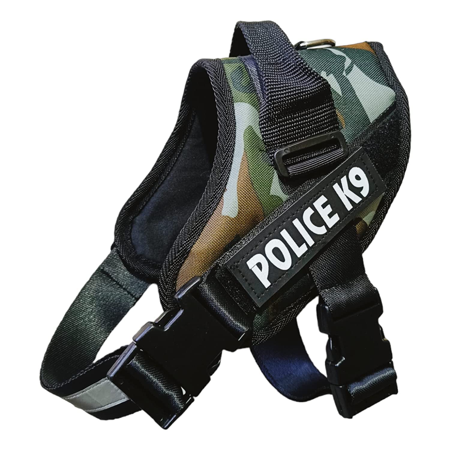 Dog Trust K9 Police Dog Harness, Chest Body Belt for Dogs, Camouflage Choke Free Double Padded