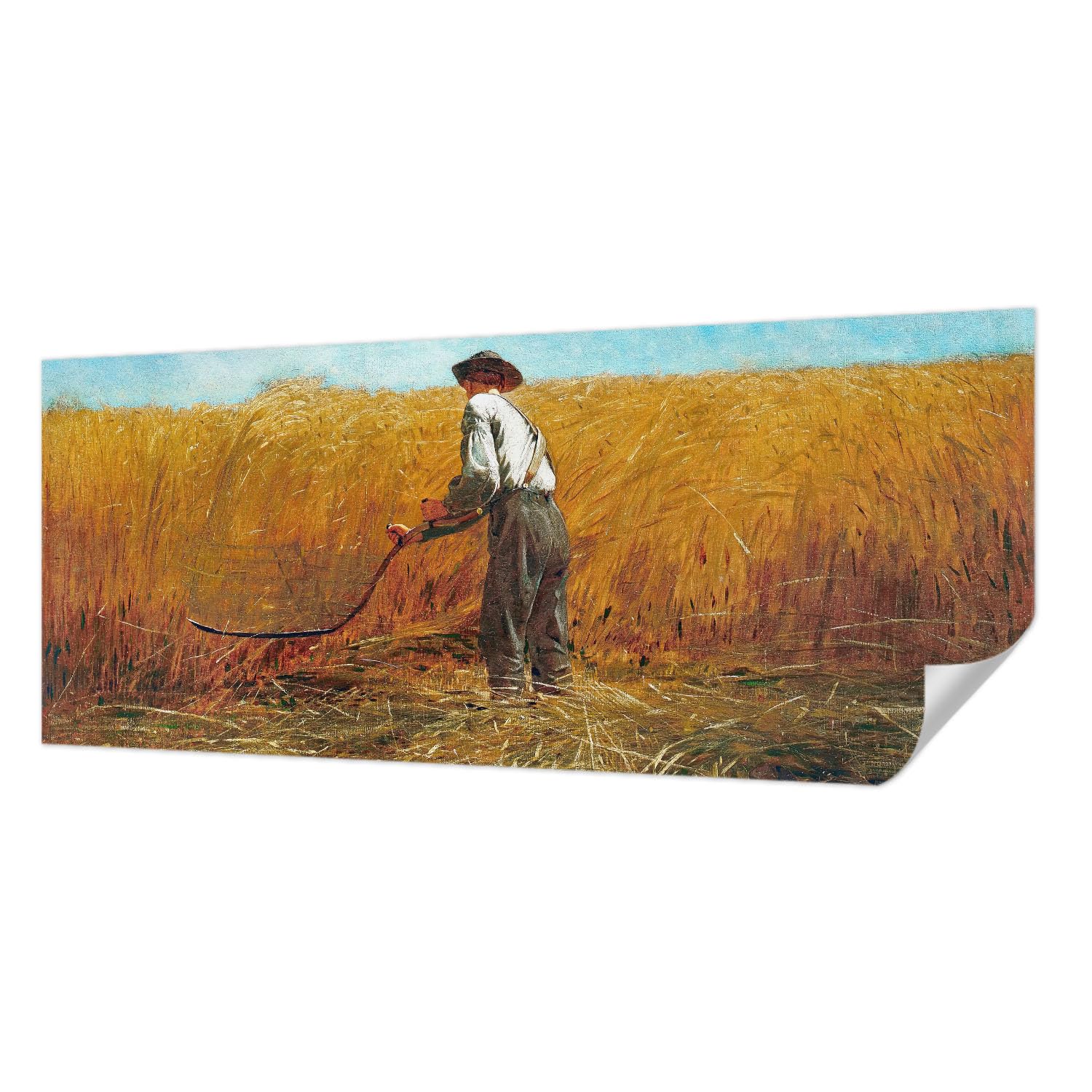 Papier peint autocollant chambre et salon grand format ambiance Récolte au soleil