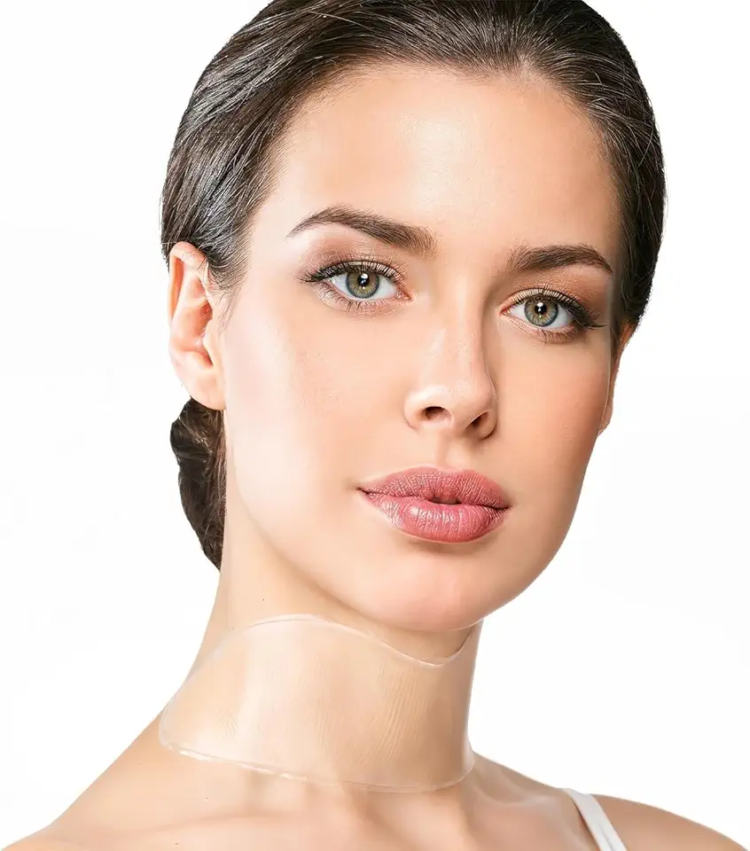 Adesivo Anti Rugas Para Pescoço Em Silicone Reutilizavel Lavavel Use Enquanto Dorme Durante o Sono Rejuvenesce Combate Linhas Marcas de Expressão Feminino