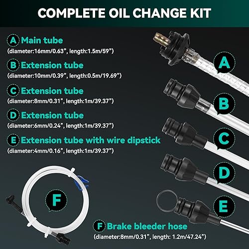 Miniatura 5 de Poafamx Bomba de Extracción de Aceite de 7.5L, NeumáticaManual, Bomba de Extracción de Líquido de 2 Galones, Bomba de Vacío para Cambio de Aceite